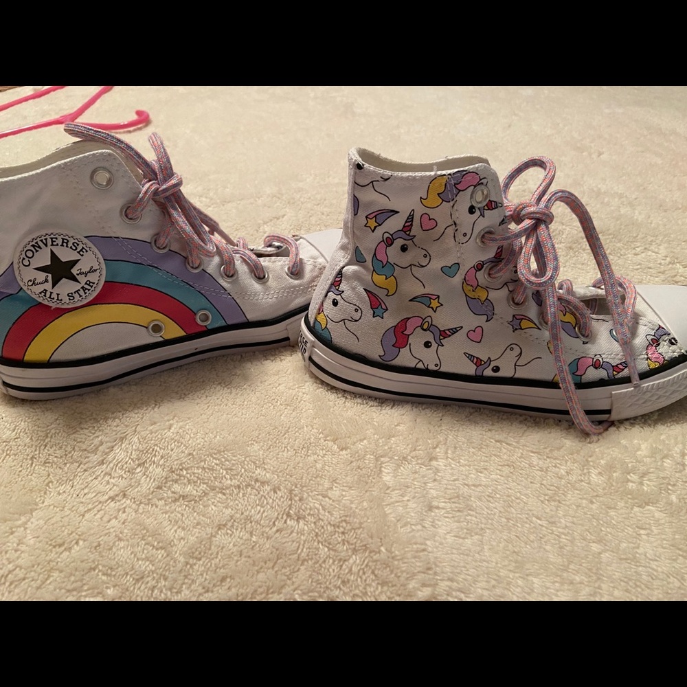 Girls Converse high tops!